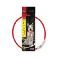 Obojok DOG FANTASY svetelný USB červený 65cm 1ks