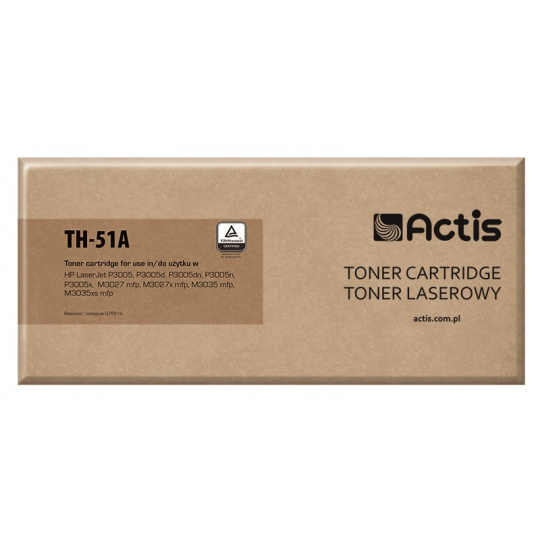 Actis Tonerová kazeta TH-51A (náhradní HP 51A Q7551A; standardní; 6500 stran; černá)