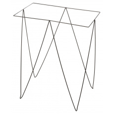 Rám / stojan k prútenému košu, 54 x 67 x 36 cm, kov / čierna Rám / stojan k prútenému košu, 54 x 67 x 36 cm, kov / čierna