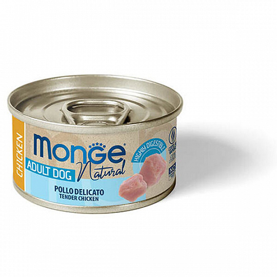 MONGE DOG NATURAL krehké kuracie mäso pre psy 95 g MONGE DOG NATURAL krehké kuracie mäso pre psy 95 g