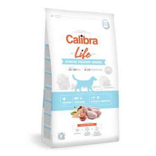 Calibra Dog Life Junior Medium Breed Chicken 2,5kg Calibra Dog Life Junior Medium Breed Chicken 2,5kg