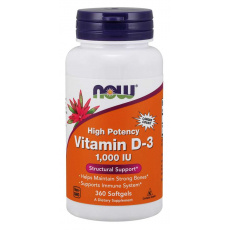 Vitamín D-3 1000 IU - NOW Foods