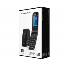 Kruger & Matz KM0929 7,11 cm (2,8") 108,5 g Černá Klasický telefon