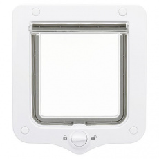 Priechodné dvierka pre mačku, 2-cestné, 20x22cm, biele Priechodné dvierka pre mačku, 2-cestné, 20x22cm, biele