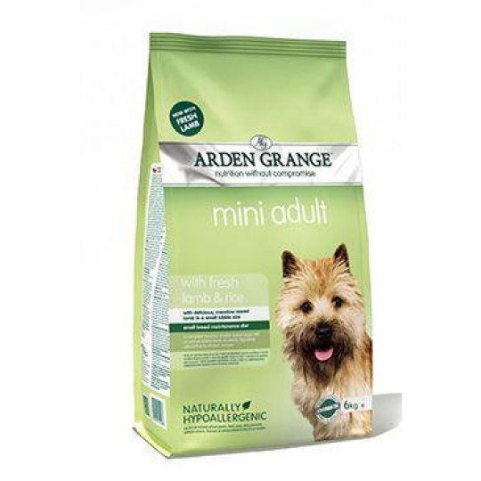 Arden Grange Dog Adult Mini s čerstvým jahňacím a ryžou 6kg Arden Grange Dog Adult Mini s čerstvým jahňacím a ryžou 6kg