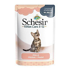 Schesir Cat kapsička Kitten Care Kurča želé 150g Schesir Cat kapsička Kitten Care Kurča želé 150g