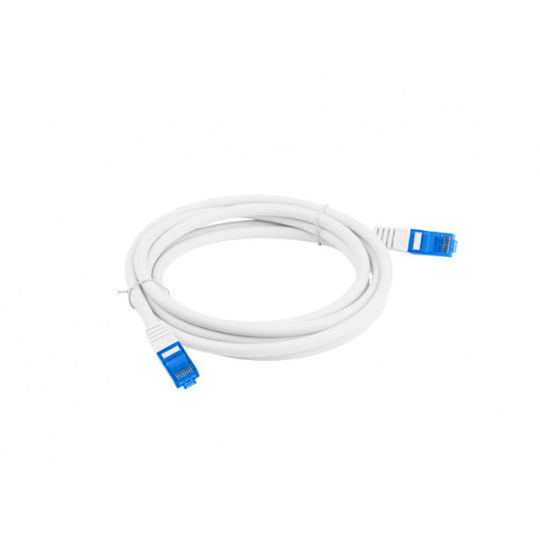 LANBERG PATCHCORD S/FTP CAT.6A 2M BÍLÝ LSZH