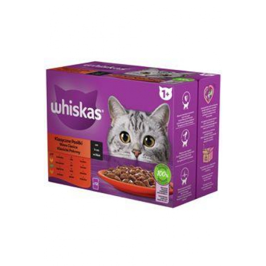 Whiskas kaps. Klasický výber v šťave 12x85g Whiskas kaps. Klasický výber v šťave 12x85g