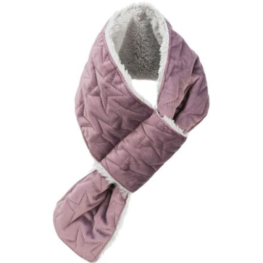 Xmas scarf - set 12 ks vánočních šál pro psy, S,M,L, samet/plyš, lila/zelená