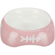 Keramická miska 200ml/13cm - CAT + rybia kosť