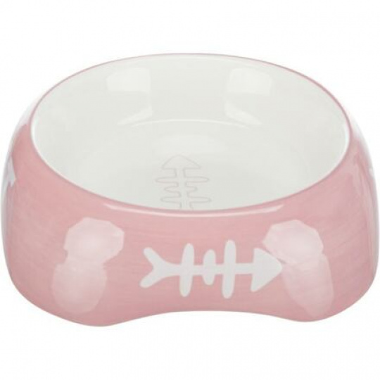 Keramická miska 200ml/13cm - CAT + rybia kosť Keramická miska 200ml/13cm - CAT + rybia kosť