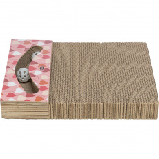 Škrabací karton VALENTINE, s míčky catnipem, 38 x 5 x 30 cm, lososová - LIMITOVANÁ NABÍDKA Škrabací karton VALENTINE, s míčky catnipem, 38 x 5 x 30 cm, lososová - LIMITOVANÁ NABÍDKA