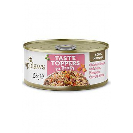 Applaws Dog konz. Toppers Broth kurča so šunkou 156g Applaws Dog konz. Toppers Broth kurča so šunkou 156g