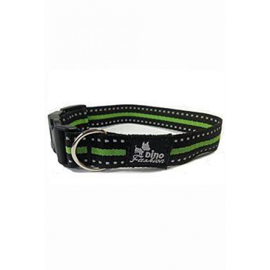 Obojok DINOFASHION reflexný zelený 45/2,5cm Obojok DINOFASHION reflexný zelený 45/2,5cm