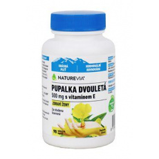 NATUREVIA Pupalka dvojročná + vit. E 500mg 90cps