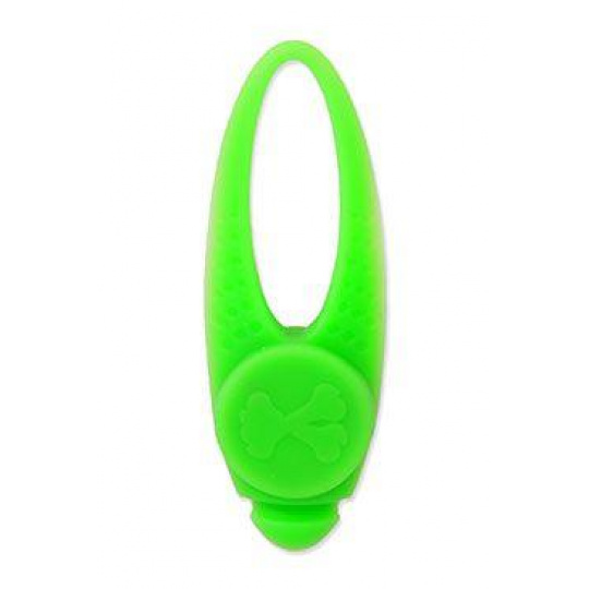Prívesok na obojok Dog Fantasy LED silikón zelený 8cm Prívesok na obojok Dog Fantasy LED silikón zelený 8cm