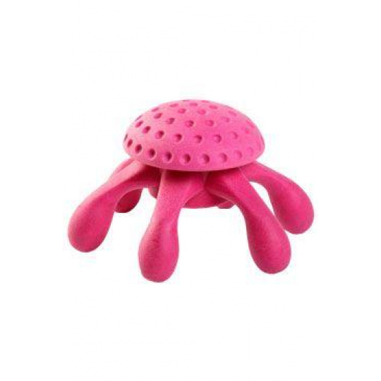 Hračka pes OCTOPUS MAXI pláv. z TPR ružová Kiwi Hračka pes OCTOPUS MAXI pláv. z TPR ružová Kiwi