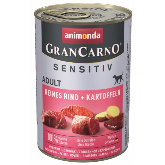 ANIMONDA Grancarno Sensitiv hovězí. brambory 400g