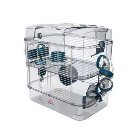 Klietka škrečok Rody 3 DUO modrá 41x27x40,5cm Zolux Klietka škrečok Rody 3 DUO modrá 41x27x40,5cm Zolux