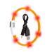 Obojok USB Visio Light LED nabíjací 35cm oranžový KAR