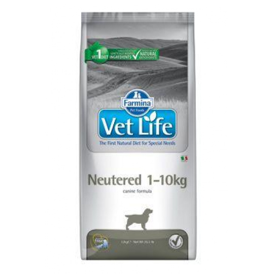 Vet Life Natural DOG Neutered 1-10kg 2kg Vet Life Natural DOG Neutered 1-10kg 2kg