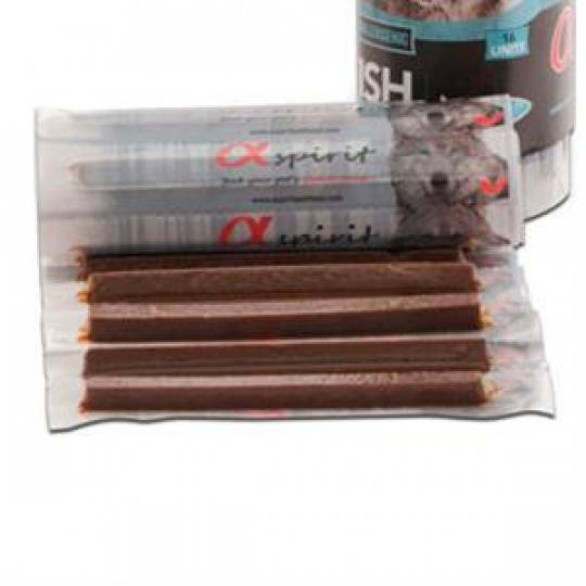 Pamlsek Alphaspirit dog Pás tyčinky rybacie 16 ks 160 g