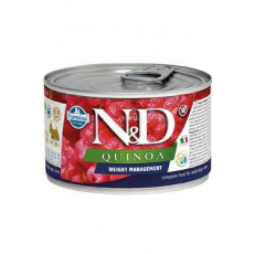N&D DOG QUINOA Rek. Weight Mnmg Lamb&Brocolli Mini 140g