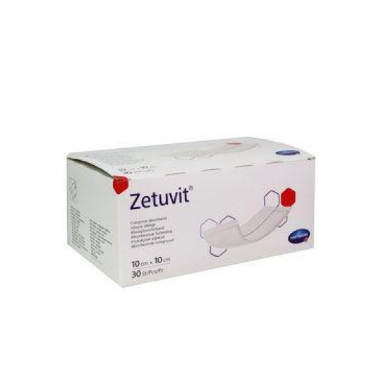 Kompres Zetuvit 10x10cm/30ks nesterilný