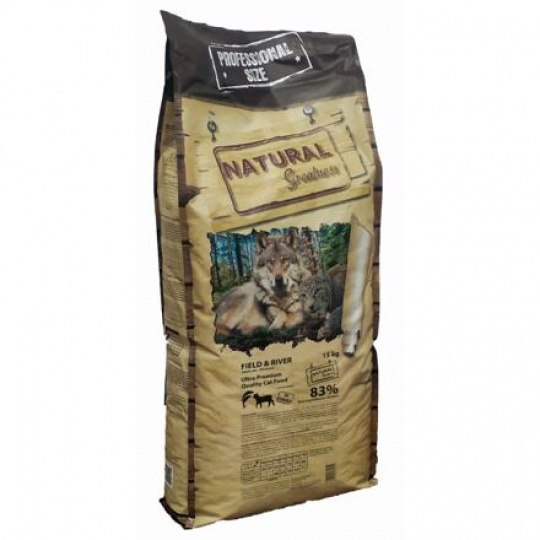 Natural Greatness Field,River Cat Recipe /losos,jahňa/ 15 kg