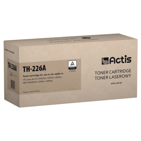 Actis Tonerová kazeta TH-226A (náhradní HP 226A CF226A; standardní; 3100 stran; černá)