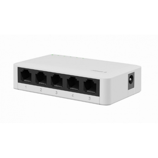 Gembird NSW-G5-01 síťový přepínač Nespravované Gigabit Ethernet (10/100/1000) Bílá