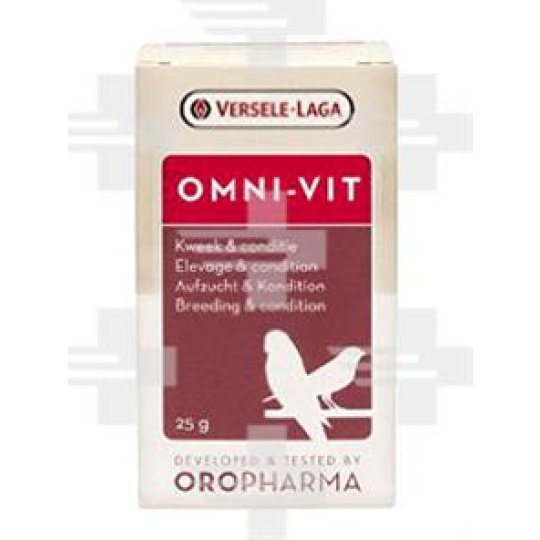 VL Oropharma Omni Vit- prášok pre kondíciu na výstavy, súťaže a pred vábením 25 g