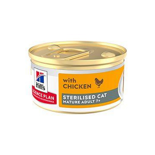 Hill's Fel. SP Adult7+ Steril. pena Chicken Konz. 85g