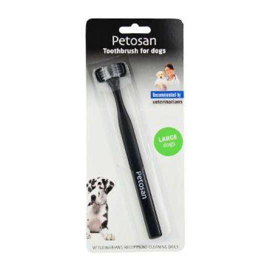 Petosan zubná kefka dvojhlavá pre psy Large
