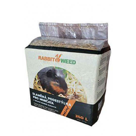 Podstielka slamová pre morčatá ŠPECIÁL RabbitWeed 250l