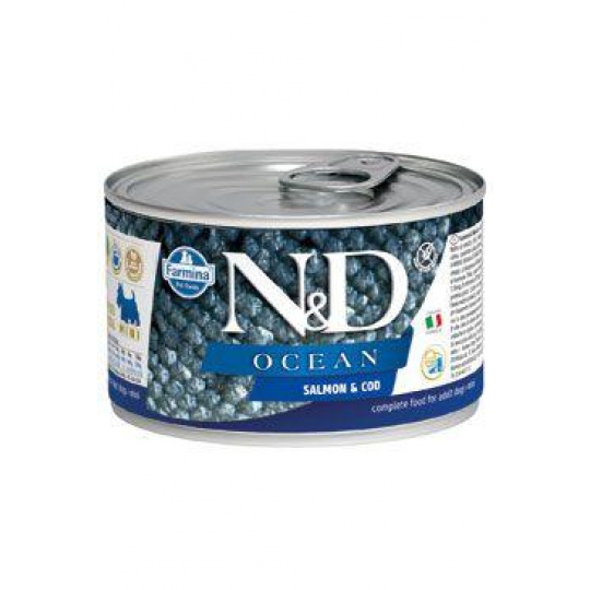 N&D DOG OCEAN Adult Salmon & Codfish Mini 140g N&D DOG OCEAN Adult Salmon & Codfish Mini 140g