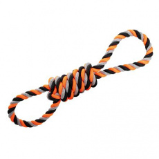 Preťahovadlo HipHop bavlnená osmička, sivá, tm.sivá, oranžová