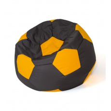 Sako taška pouffe Ball černo-žlutá XXL 140 cm