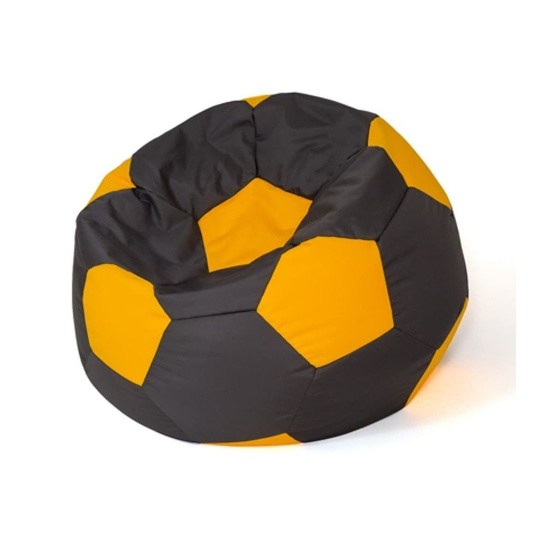 Sako taška pouffe Ball černo-žlutá XXL 140 cm