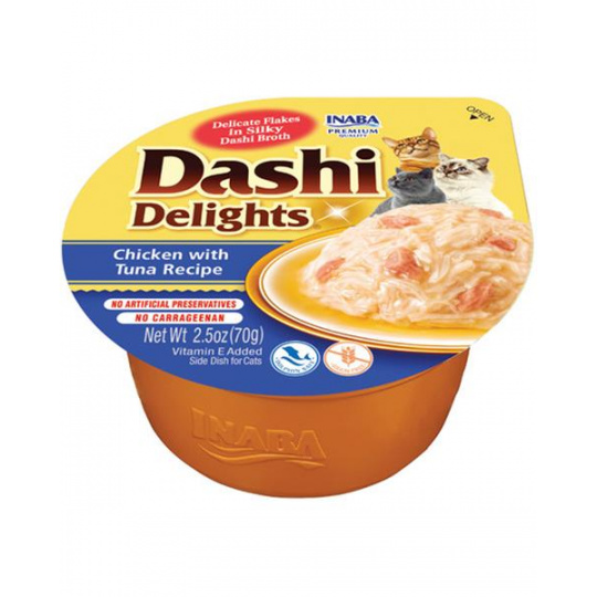 Inaba Dashi Delights mačka Kura s tuniakom 6 x 70 g vanička