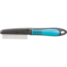 Hrebeň stredne hustý s protišmykovou rukoväťou 22 cm