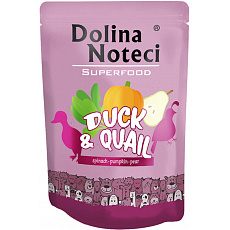 DOLINA NOTECI SUPERFOODS kačica a prepelica pre psy 300 g