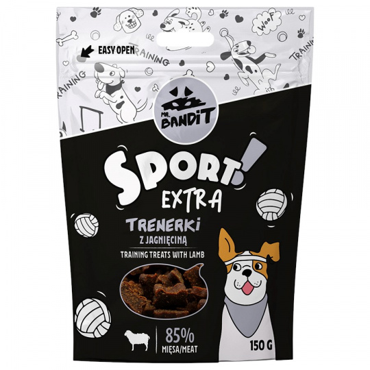 VET EXPERT PAN. BANDIT Sport Extra Trenažéry s jehněčím masem - pochoutka pro psy - 150 g