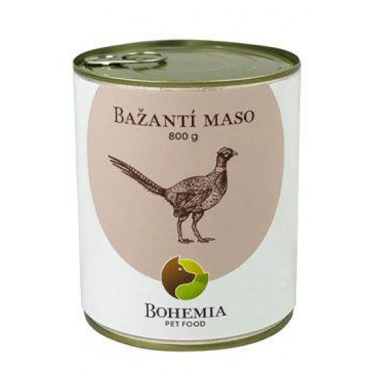 BOHEMIA MASO Bažant vo vlastnej šťave 800g BOHEMIA MASO Bažant vo vlastnej šťave 800g