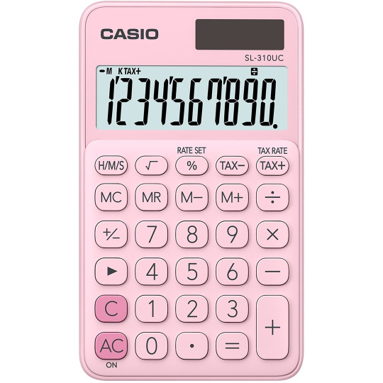 Casio SL-310UC-PK kalkulačka Kapsa Jednoduchá kalkulačka Růžová