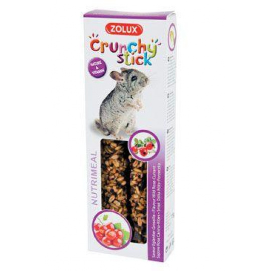 Pochúťka CRUNCHY STICK šípka/ríbezľa pre činčily Zolux Pochúťka CRUNCHY STICK šípka/ríbezľa pre činčily Zolux