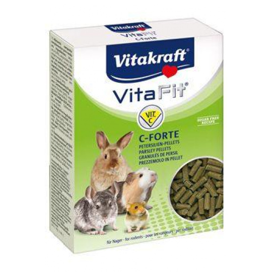 Vitakraft Rodent VitaFit C-Forte petržlen. peletky 100g Vitakraft Rodent VitaFit C-Forte petržlen. peletky 100g