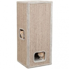 Škrabací veža JUNO, 3 poschodia, 116 cm, sivá Škrabací veža JUNO, 3 poschodia, 116 cm, sivá