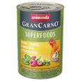 GRANCARNO Superfoods kuracie, špenát, maliny, tekvicové semienka 400 g pre psy