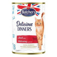 Butcher's Cat Delic.Dinners hovädzie v želé konz. 400g